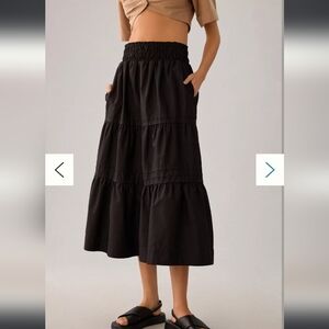 Anthropologie Black Maxi Skirt
